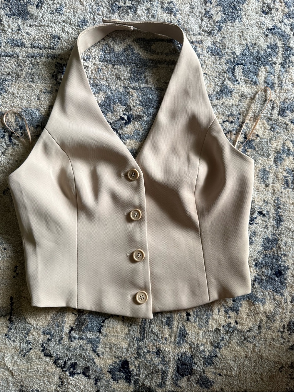 Open Edit Tailored Halter Vest